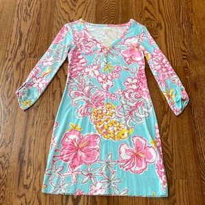 Lilly Pulitzer floral long sleeve dress